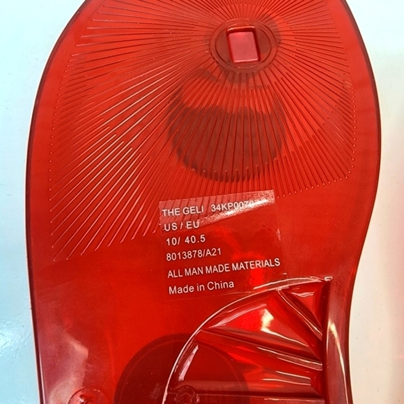 KATY PERRY Scented Red Jelly Sandals Size 10 - Picture 2 of 8